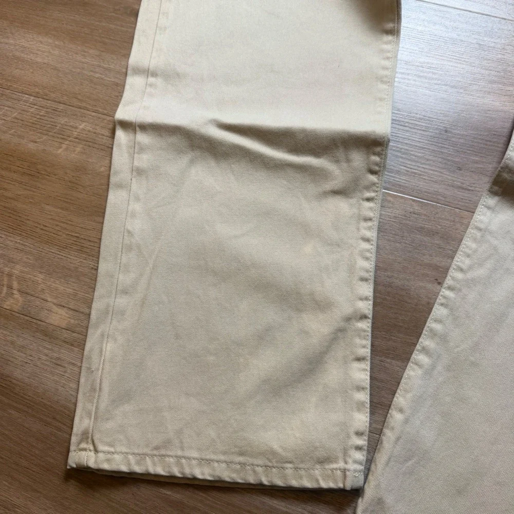 Diesel Cheyenne Jeans Mens 31x32 Beige Khaki Straight Leg Made In Italy (Tag 32)